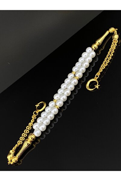 Tesbih Store Mayorka pearl moon star design zaza prayer beads