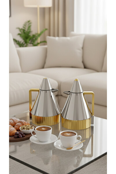 Generic Modern design 1-liter tea and coffee thermos set