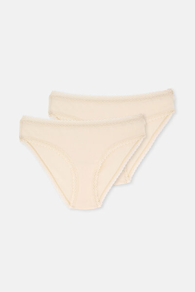 Dagi Ecru 2-Piece Single Jersey Classic Panties