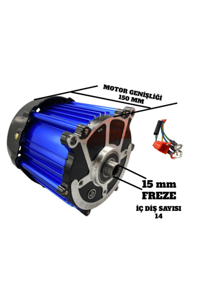 Bix EBİKE ARKA MOTOR 60V-1500 WATT 120 DERECE FAYTON