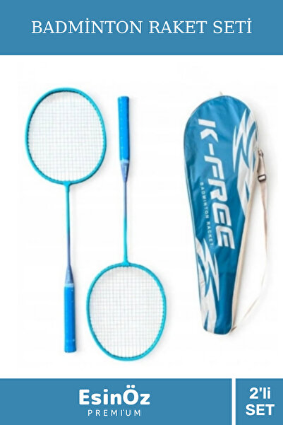EsinÖz #Badminton Raketi Ergonomik Saplı Eli Yormayan 2'li Badminton Seti