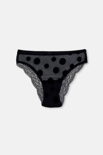 Dagi Lace-Detail Brazilian Panties