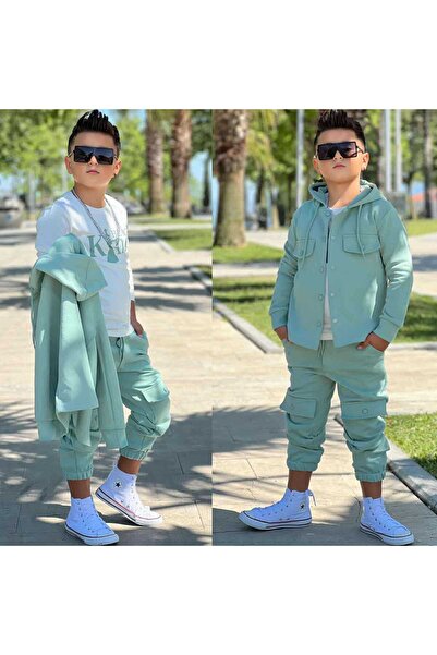 O.M.D BLACK King Three-Piece Set - Mint