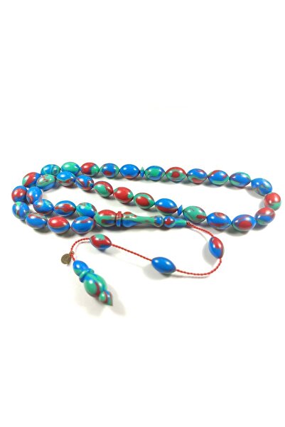 İskeçe Tesbih Fatih Erbabacan Usta Eser Semnat Arizona Turcoaz Certificat 4666