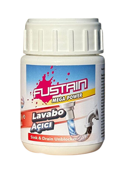 FUSTAIN Güçlü Lavabo ve Gider Açıcı 200 Gr - Hızlı Etkili Mutfak Banyo Tıkanı...