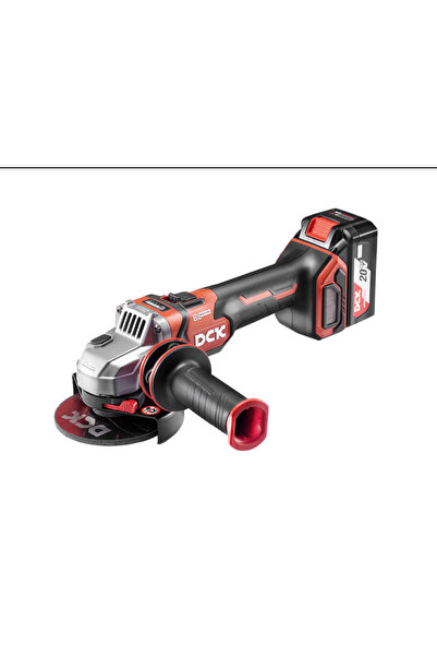 DCK Cordless angle grinder 125 mm brushless 20 V (2 batteries x 5.0 Ah + char...