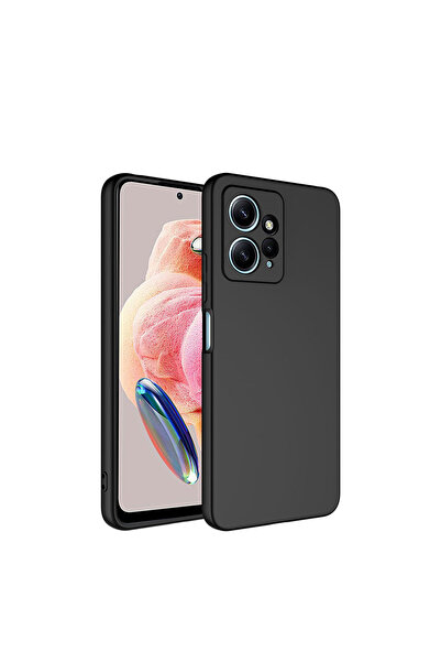 bewn Redmi Note 12 4G Uyumlu Siyah Lansman İçi Kadife Telefon Kılıfı