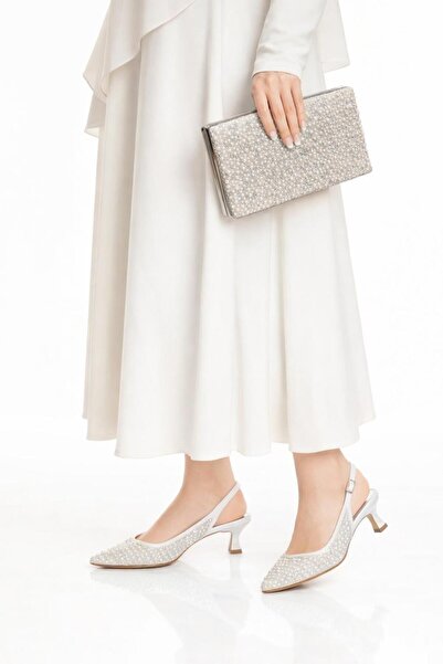 Blacktavern مجموعة أحذية وحقائب السهرة مع تفاصيل اللؤلؤ