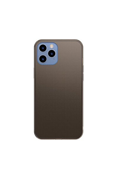 Baseus Husa iPhone 12 Pro Max -Baseus Frosted Glass Case cu margine flexibila...