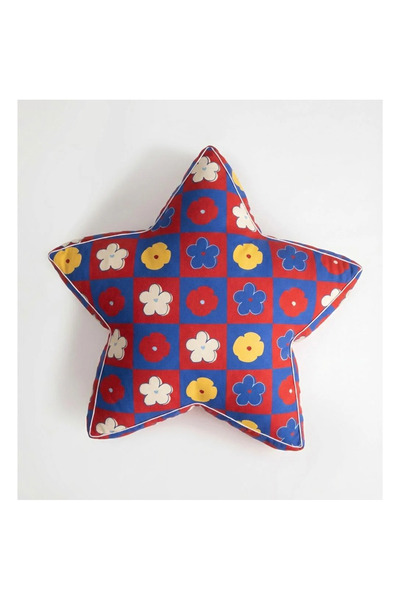 Fille a Fille Design Studio Çiçek Baskılı Yastık,Bloom Star Xl Yastık