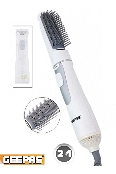 Geepas 2 in 1 Hair Styler - Hot Air Brush with 3 Cold Air Temperature Setting...