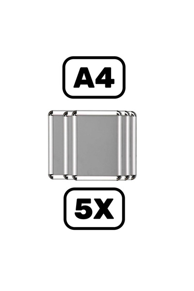 Cengo Aluminum Retractable Rondo Frame A4 (21X30) Pack of 5