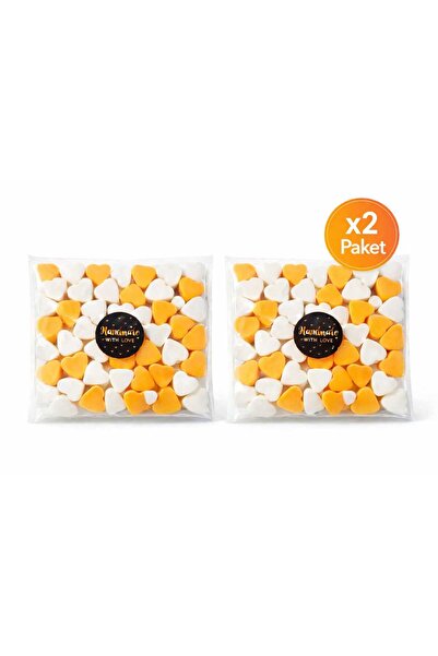 SOO SOAP MİNİ KALP SABUNLAR İKİLİ SET - PORTAKALLI TURUNCU BEYAZ , EL YAPIMI,...