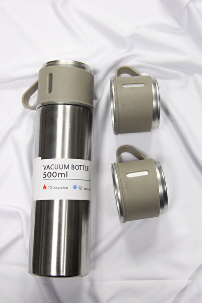 ABXEY Kişiye Özel İsim Yazılı Vakumlu Paslanmaz Çelik Termos Seti - 500 ml + ...