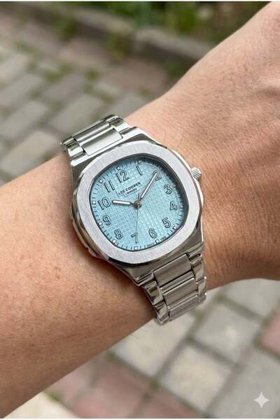 Lee Cooper Blue Kadran Kadın Kol Saati | 35mm Gümüş Renk Çelik Kasa ve Çelik ...