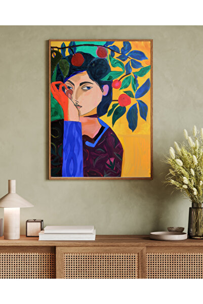 woodhomeworks Tablou decorativ pentru birou, dintr-o singură piesă, seria Mat...