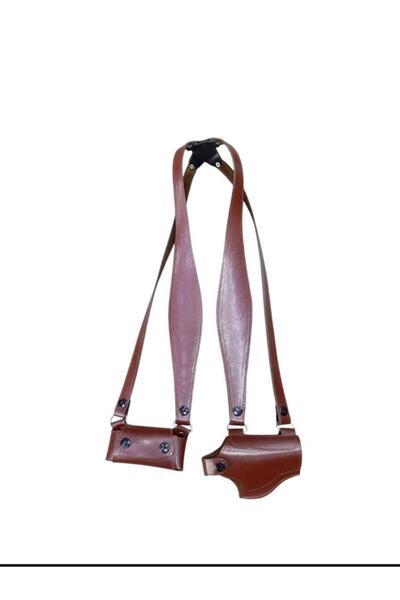 Generic Men's half belt, double-sided, Brazilian leather imitation