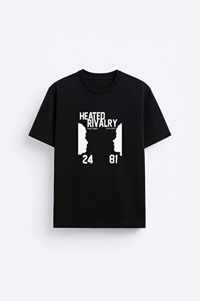 MODA Heated Rivalry Printed Crew Neck Black T-Shirt