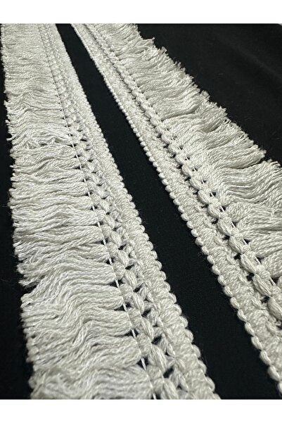 ULUPAMİR شريط حواف السجاد ذو الأطراف المزخرفة باللون الأبيض الفاتح بطول 1 متر