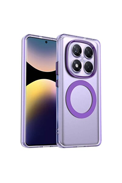 Techsuit Калъф Xiaomi Redmi Note 14 Pro 5G CandyCase Magsafe лилав