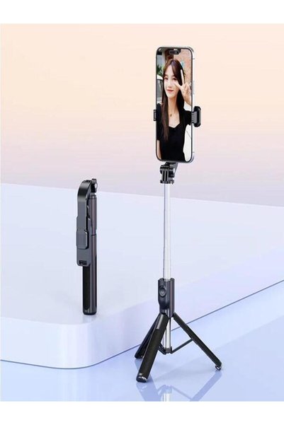 YB YILMAZ BALKANAS Z8 Professional Selfie Tripod with Remote Shutter Bluetooth Wireless Selfie 1.2m