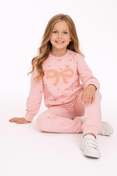 tuma collectıon طقم رياضي للفتيات، سويت شيرت مع بنطلون قطني، مزيج يومي من خيط...