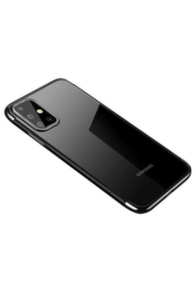 Techsuit Samsung Galaxy A72 4G/5G Case -Clear Color gel case-Black Edge