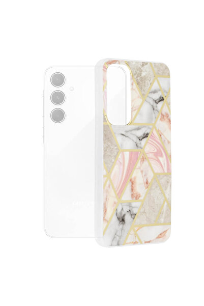 Techsuit Husa Samsung Galaxy A35 Marble Pink Hex