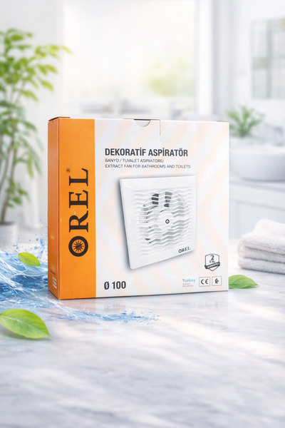 Orel DEKORATİF BANYO ASPİRATÖRÜ 100'lük