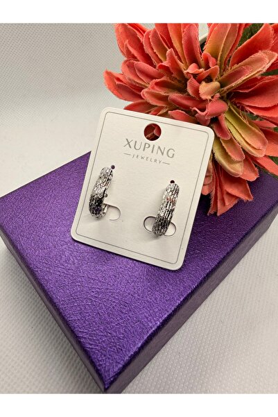 XUPING JEWELRY Woven Pattern Silver Color Steel Earrings