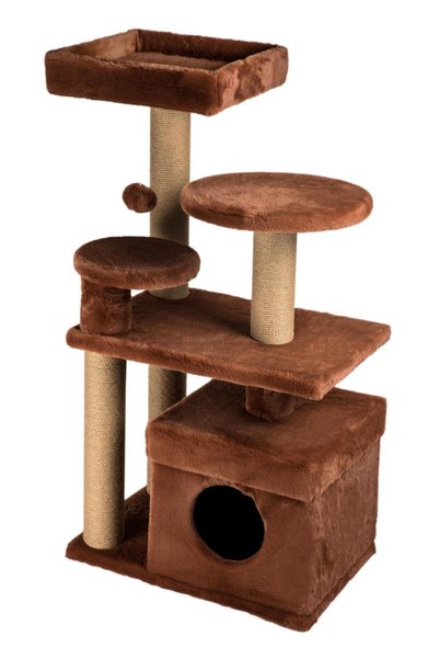 Fauna Pet Supplies Kedi Tırmalama ve Oyun Evi Tarçın (111cm)