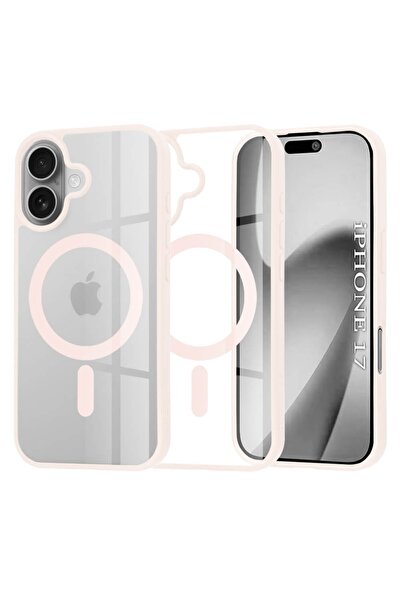 Techsuit iPhone 17 Magsafe Pro case transparent / nude pink