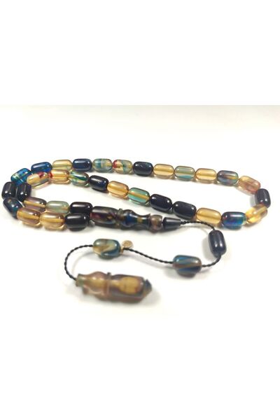 İskeçe Tesbih Erkan Çubukçu Usta Eseri Semnat Vârful Culorii Unui Foc-i Chihl...