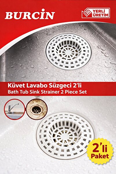 burçin 2li Plastik Lavabo , Mutfak ve Banyo Süzgeci