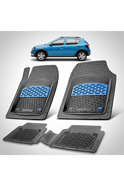 TEAMCAR Covorașe tip tavă compatibile cu Dacia Sandero Stepway 2012-2016, alb...