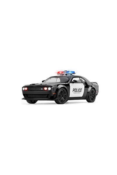 UNİBOX Metal Toy Police Car with Sound and Light Effects, Opening Doors, Hood...