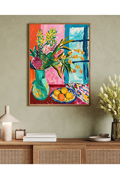 woodhomeworks Tablou decorativ pentru birou, dintr-o singură piesă, seria Mat...