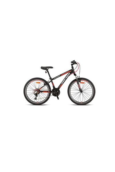 Geroni MAGNUM - 24" - MTB - 14' - 21 Vites - V.B - Mat Siyah-Kırmızı/Gri