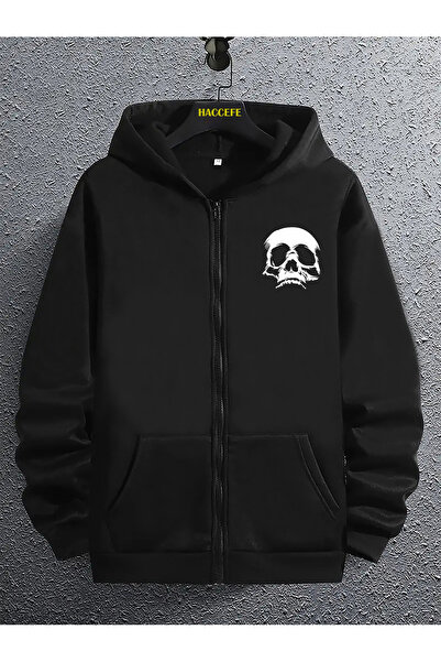 Deocept Unisex Printed Hooded Jacket with Kangaroo Pocket, Comfortable Fit, O...