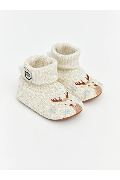 LC Waikiki Deer Embroidered Baby Girl Socks and Home Shoes (S6)