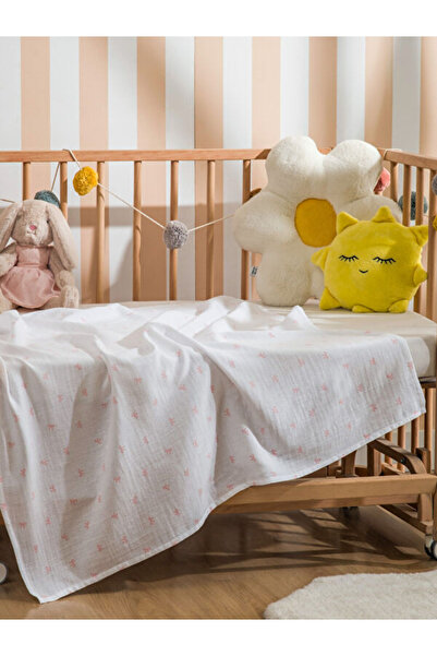 LC Waikiki Quality Pieces from Çelebi Store Bowknot Printed Baby Girl Blanket...