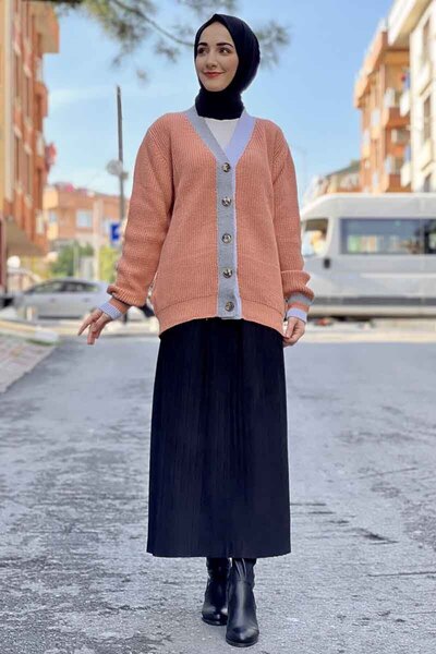 İbrahim Burak Etiler Collection Fashion Stripe Knitwear Cardigan