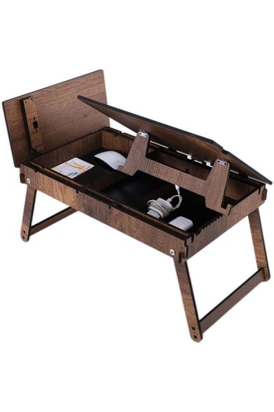 BRF FantastikSell Vigo Wood - BT201 Katlanır Ayaklı Laptop Çalışma Sehpası 11...