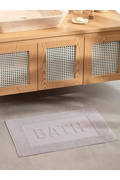 LC Waikiki Lilac Text Embroidered Bath Mat 50X70 cm (S6)