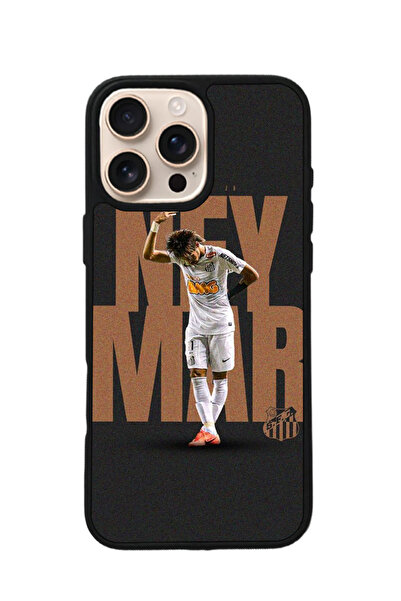 SCALETA CASE iPhone 14 Pro Max Uyumlu Neymar JR Tasarımlı Glossy Mat Siyah Si...