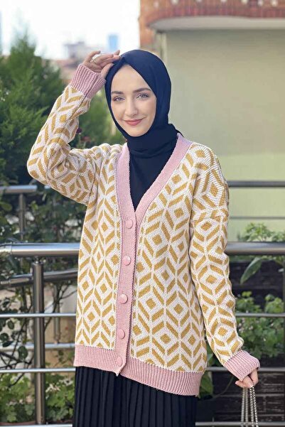 İbrahim Burak Etiler Collection Fashion Stripe Knitwear Cardigan