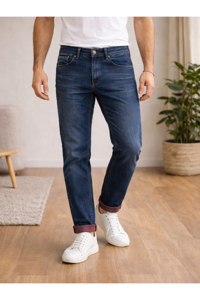 connemara Men's Slim Fit Jeans with Detailed Cuffs, Flexible and Layered Desi...
