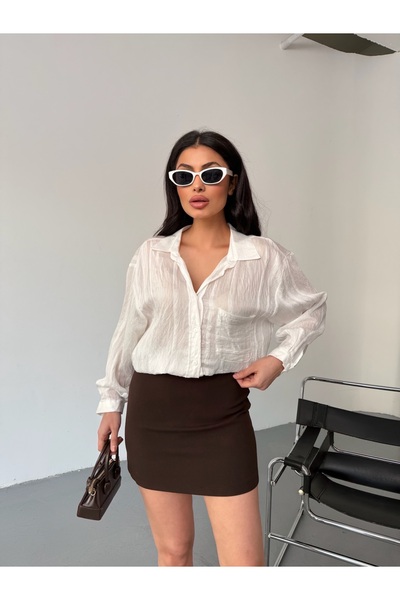 LB Laluna Butik Women's Striped Patterned Flowy Shirt