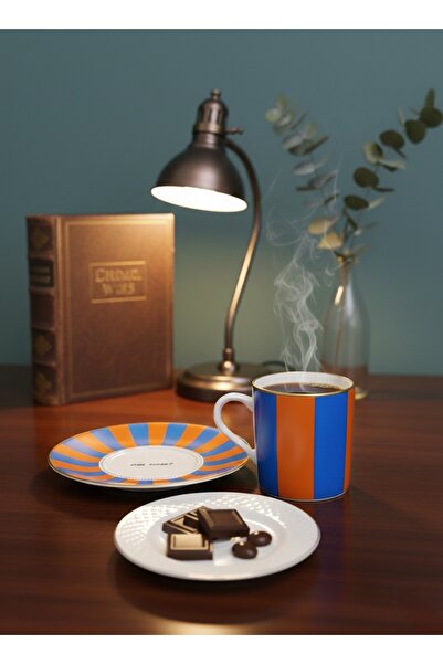 SAMSA Vigor Collection Colorful Luxury Porcelain Turkish Coffee Cup Set