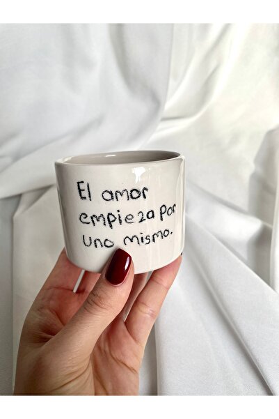 Nouis Handmade Ceramic Mug with Writing